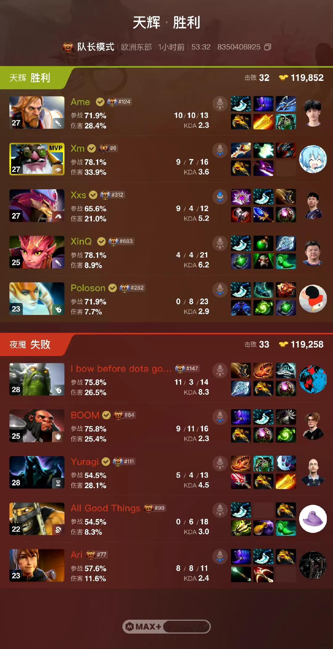 《XG逆袭六强！毛哥Puck天神下凡